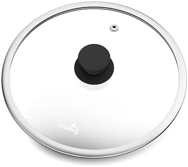 Szklana pokrywka 10,5″ z szerokim stalowym rantem