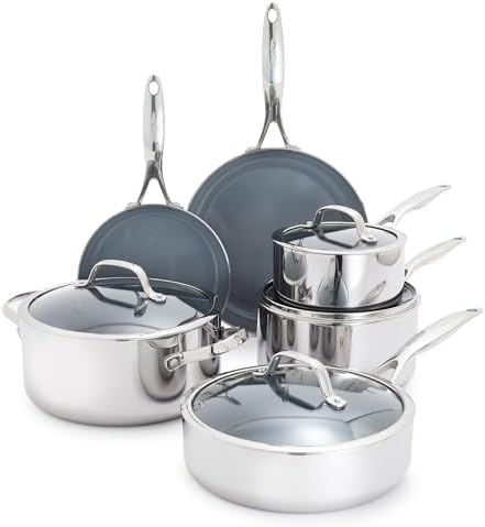 GreenPan Valencia Pro 10-elementów: stal + ceramika