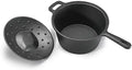 Commercial Chef 2 qt żeliwny rondel z pokrywką