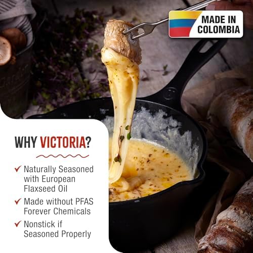 Victoria 2 qt żeliwny garnek-rondel z Kolumbii